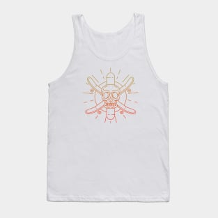 Skull Skateboard Tank Top